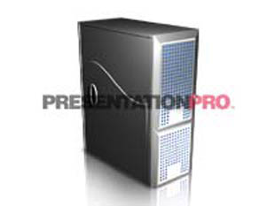 Download server 01a blue PowerPoint Graphic and other software plugins for Microsoft PowerPoint
